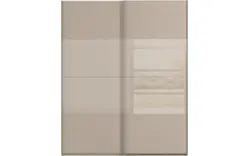 Goossens kledingkast finca combi glans mat glas bruin hoogwaardig meubelplaat - 8244428-{merk}-finca-combi-sts-bruin-schuifdeuren-02